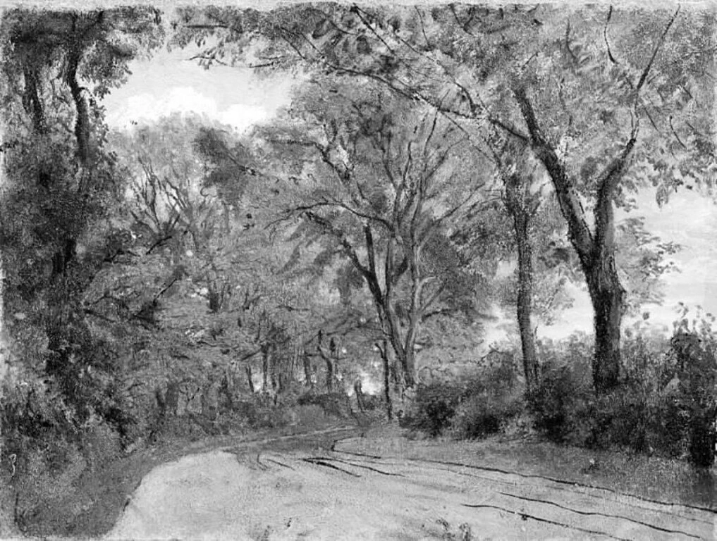 Strada tortuosa in un bosco - Statens Museum for Kunst